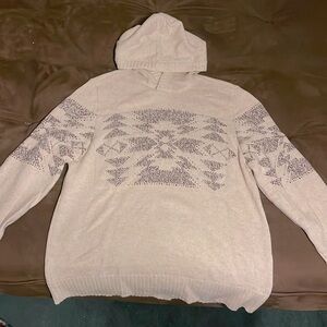American Eagle Boho Tribal Hooded Sweatshirt